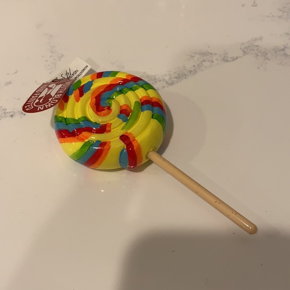 Glass lollipop ornament NWT by Mouth Blown - Picture 4 of 4